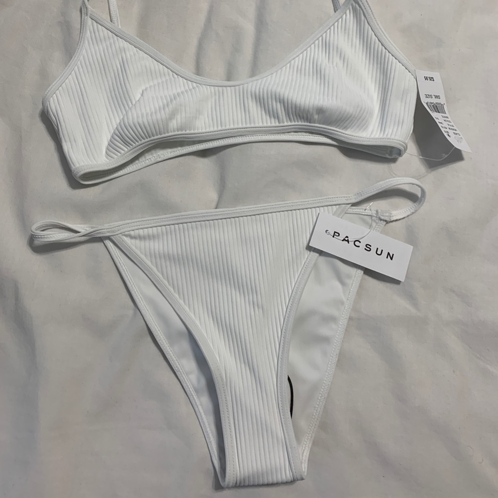 white bikini